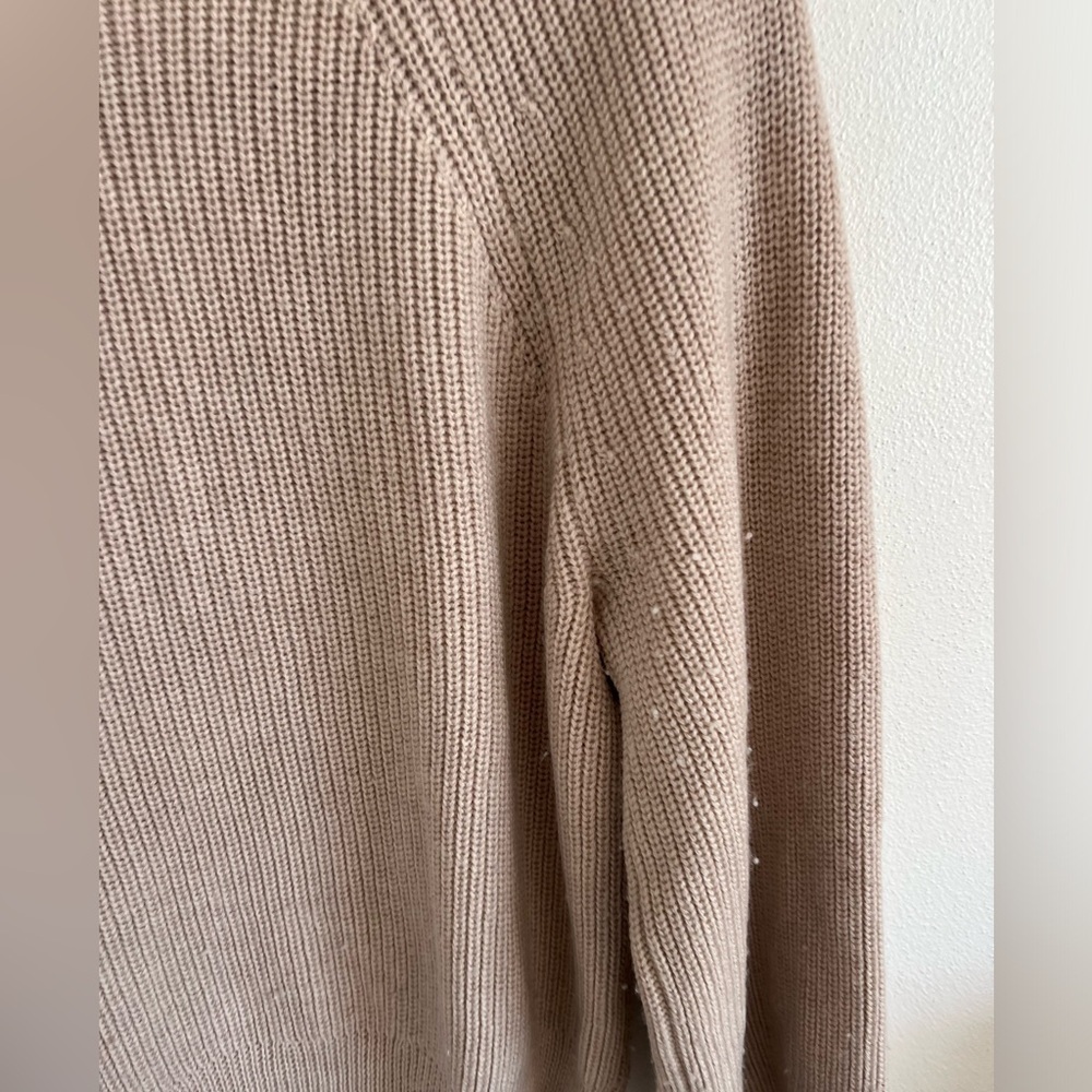 The Reset R Label Must Have V Neck Wool Sweater Balloon Sleeve Top Black Sz S - Picture 3 of 6